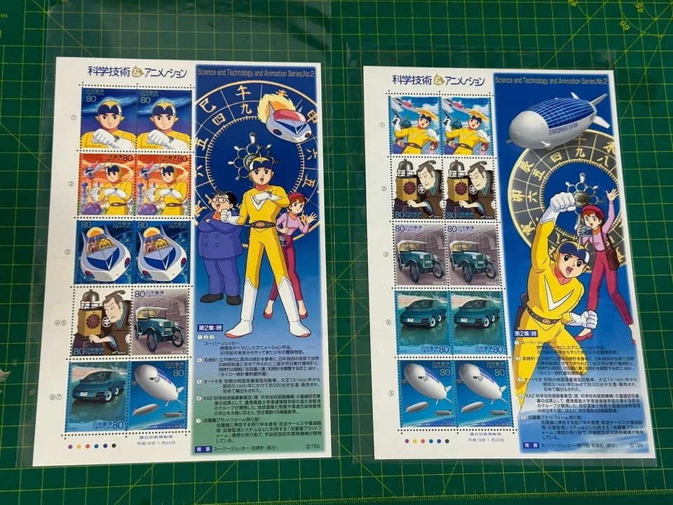 Japan 2004 Science & Technology & Animation Stamps S/S X 2 Cartoon 未來的主人 - Image 1 of 1