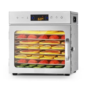 Commercial Food Dehydrator Machine 8 Trays Jerky Meat Fruit Dryer Stainless - Picture 1 of 12