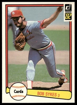 1982 Donruss #640 Bob Sykes St. Louis Cardinals - Image 1 of 2