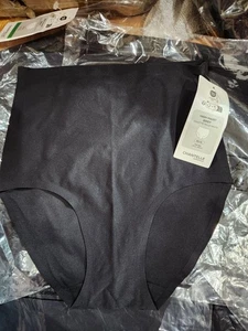 2 pk - Chantelle 2647 BLACK OS Soft Stretch HIGH WAIST Brief - ONE size - Picture 1 of 5