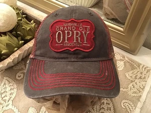 New GRAND OLE OPRY Distressed Trucker Hat Cap, GRAY, SnapBack, MeshBack - Picture 1 of 5