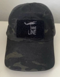 Nine Line Apparel Hat Mens Strap Back Green Camo Adjustable Patriotic - Picture 1 of 5
