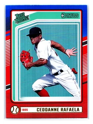 Ceddanne Rafaela 2024 Donruss Red and Blue #128 Boston Red Sox - Image 1 of 2