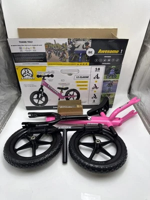 Strider 12” Sport Bike - No Pedal Balance Bicycle for Kids 1 to 4 Years PINK