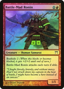 MTG FOIL Battle-Mad Ronin  - Champions of Kamigawa #156 - Picture 1 of 1