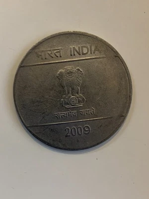 2009 India 2 rupees coin Satyameva Jayate coin the Ashoka lion Capital - Image 1 of 2