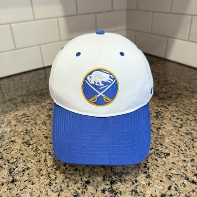 Buffalo Sabres NHL '47 Cap Mens One Size White Blue 6-Panel Adjustable Snapback - Image 1 of 4