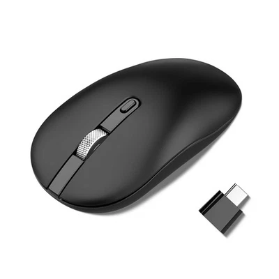 Maus Kabellos USB C, Slim Beidhändig 2.4G Leise Mini Maus Kabellos 3 DPI Eins... - Bild 1 von 4