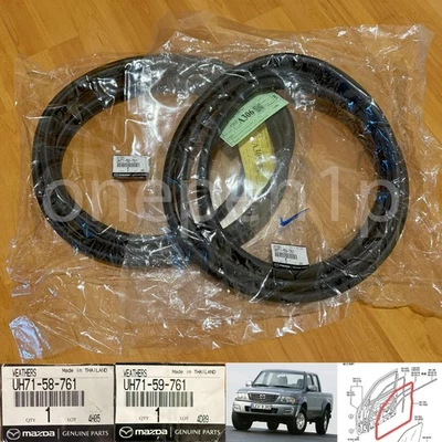 Front Door trim weatherstrip seal for Mazda B series B2500 B2600 UN pickup 98-06 - Imagem 1 de 4