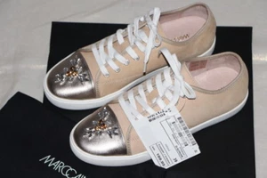 ! MARC CAIN Sneaker echtes Leder Strass Beige Gr. 39 - NEU OVP - Bild 1 von 6