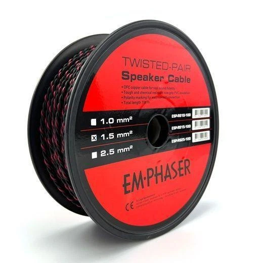 EMPHASER ESP-RS15-1 OFC 1,5 mm² cable de altavoz de cobre, cajas cable meterware - Imagen 1 de 2