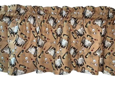 CORTINA DE BALANCE Vino Bar Bistro Latte Mesa y Sillas Cortinas Decoración del Hogar Foto 1 de 4