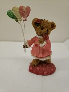Kuddles Korner February Valentine Flowers Heart Balloon  Bear 2002 Y-1 - Picture 1 of 3