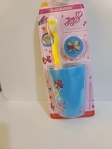 NEW Children's JoJo Siwa Brush Buddies 3 Piece Soft Toothbrush, Cup, & Cap Set - Picture 1 of 3