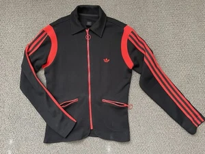 PreOwned Adidas Originals rare Vintage Track jacket Black & Red Size M women’s - Picture 1 of 9