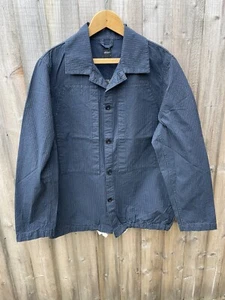 Albam Pinstripe Overshirt Jacket Navy Size Small Brand New With Tags Shirt Chore - Picture 1 of 5