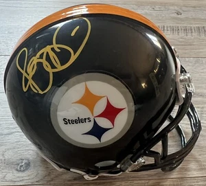 Jerome Bettis THE BUS Autographed Signed PITTSBURGH STEELERS Mini Helmet Beckett - Picture 1 of 2