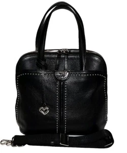 BRIGHTON PRETTY TOUGH BLACK MILES CONVERTIBLE BACKPACK CROSSBODY HANDBAG MP$470 - Picture 1 of 21