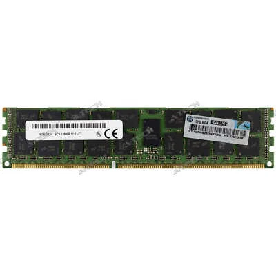 HP 16GB PC3-12800R RDIMM 672631-B21 684031-001 672612-081 HPE Server Memory RAM - Image 1 of 2