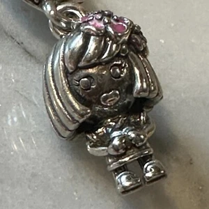 Authentic Pandora FLOWER GIRL Daughter Dangle 798114, RETIRED - Picture 1 of 6