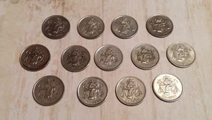 Juego de unidades de boda de plata real Arras de Boda 13 monedas escalas de balance - Imagen 1 de 1