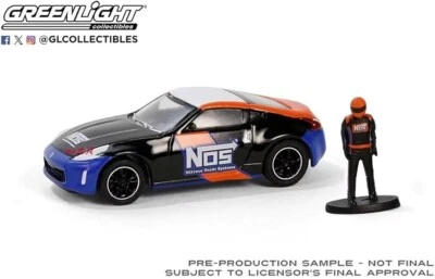 Greenlight Nissan 370z with Race Car Driver Hobby Shop Diecast Collectibles 1/64 - Imagen 1 de 2