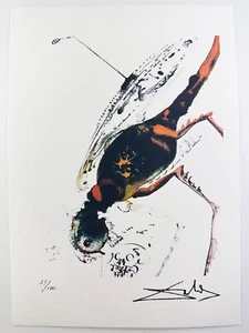 Salvador Dali Original Vintage Art Print Lithograph Signed Limited with COA - Picture 1 of 3
