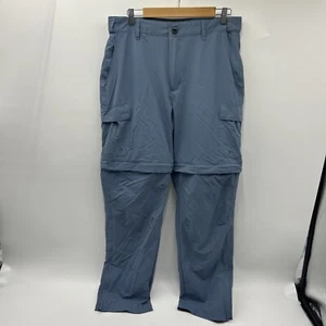 World Wide Sportsman Pants Men's 36x32 Blue Fishing Cargo Convertible Zip Off - Picture 1 of 13