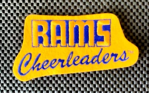 Rams Cheerleaders Los Angeles Football Aufnähen Filz Patch 6 1/2" x 3 1/2" Neu aus altem Lagerbestand - Bild 1 von 2