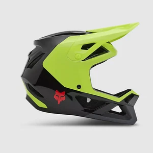 Fox Racing Rampage Barge Helmet Fluorescent Yellow Full Face MTB New ... - Picture 1 of 3