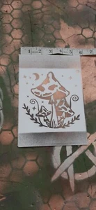 Medium Mushroom Magick Hand Painted Paper Sticker Unique Punk Goth Grunge Alt  - Picture 1 of 1