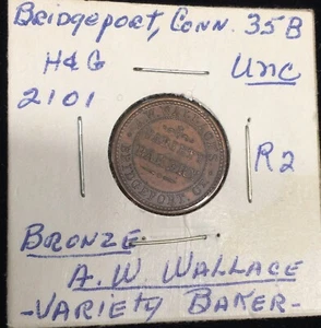 Bridgeport CT35B-1a Choice UNC - A.W. Wallace's Variety Bakery - tolle Farbe 54 - Bild 1 von 4
