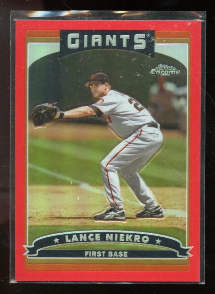 2006 TOPPS CHROME REFRACTOR #27/90 LANCE NIEKRO GIANTS MINT A0554 - Image 1 of 1
