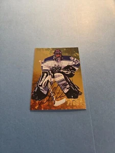 Stephane Fiset Auto GOLD 1998-99 ITG Be A Player #214 Los Angeles Kings - Picture 1 of 5