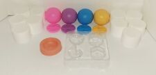 Empty Lip Balm Jars with Molds Lot of 14 Jars with Lids