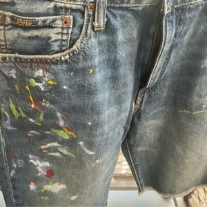Polo Ralph Lauren Paint Splatter Denim Shorts - Picture 1 of 11