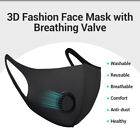 5 / 10 Washable Face Mask Reusable Black Filter Cloth Mask For Public Spaces Use