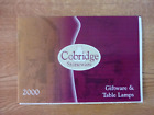COBRIDGE POTTERY 2000 GIFTWARE & TABLE LAMPS CATALOGUE  WITH PRICE LIST