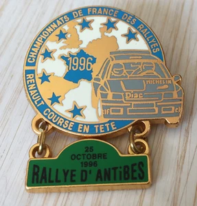 PIN'S RALLYE D'ANTIBES TEAM DIAC MICHELIN RENAULT CLIO WILLIAMS FRANKREICH 1996 - Bild 1 von 1