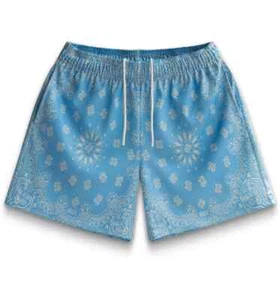 Bravest Studios Light Blue Paisley Mesh Shorts Men's Sizes - Picture 1 of 1
