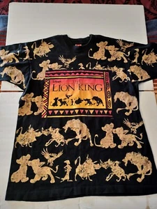 Vintage 90s The Lion King Disney Shirt AOP One Size Fits all Retro Very Nice ! - Picture 1 of 11
