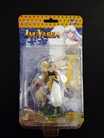 Vintage 2000s NEW Inuyasha Toynami 4" mini Figure Sesshomaru Factory Sealed Cover