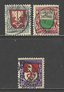 SWITZERLAND 1919 Pro Juventute Semi-Postal Used Issues Selection (Jul 605) - Picture 1 of 2