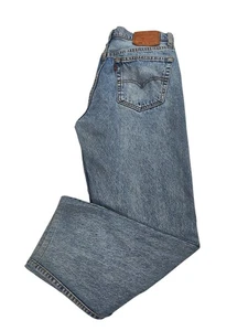 Jeans Levi's 504 Vintage Calce Relajado Para Hombre Talla 34W 28L Azul Denim Años 90 Mde In Au - Imagen 1 de 11