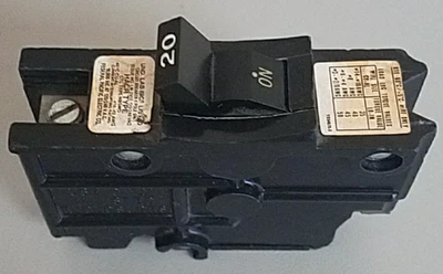 FEDERAL PACIFIC NB120 20AMP SINGLE POLE BOLT IN BREAKER 1 YEAR WARRANTY - Image 1 of 3