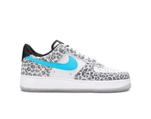 Nike Air Force 1 Low Premium Snow Leopard Blue White DJ6192-001 Men's Sz 6.5 US - Picture 1 of 21