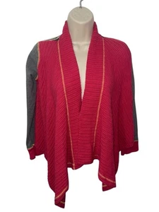 435 BY MATILDA JANE Sweater Girls Size 12 Open Front Cardigan Asymmetrical Hem - Picture 1 of 10