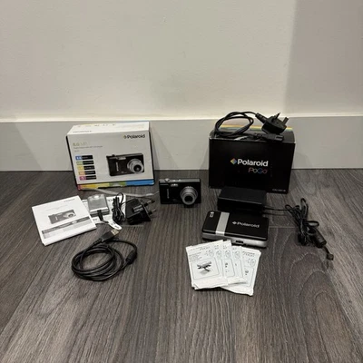 POLAROID T831 8MP DIGITAL CAMERA WITH POGO CZU-10011B PHOTO PRINTER - Image 1 of 4