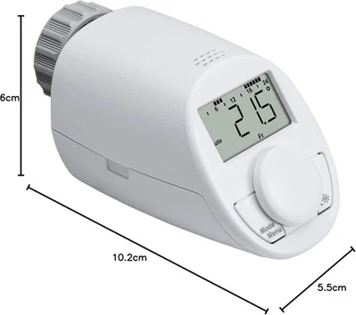 Eqiva Elektronischer Heizkörperthermostat Model N Leise mit Boost-Funktion - Bild 1 von 3