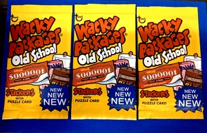 Wacky Packages Old School Series 3 2011 {OS3} "Lote de tres paquetes sellados" ¡Difícil de encontrar! - Imagen 1 de 2